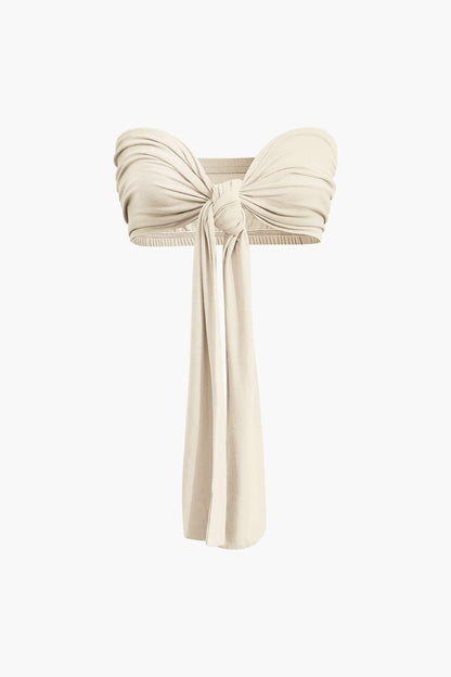 Ensemble Deux Pièces Élégant avec Bandeau et Pantalon Large