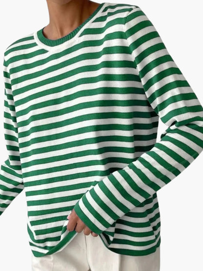 Pull Tricot Rayé Féminin