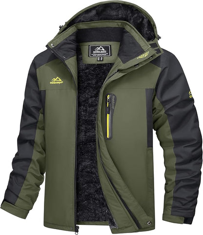 Blouson Homme Imperméable Rouge Hiver
