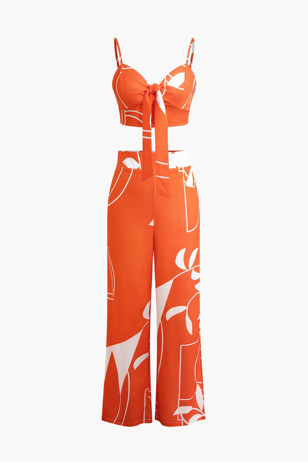 Ensemble Deux Pièces Top Nœud et Pantalon Bamboo