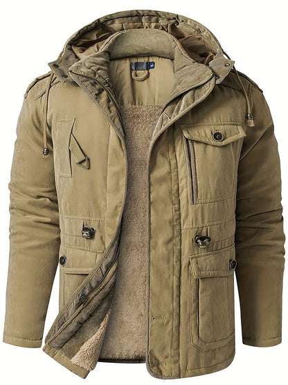 Veste Hiver Homme à Capuche Chaude et Confortable