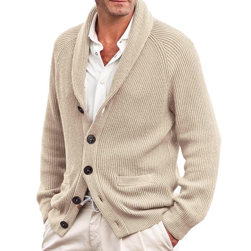 Cardigan Homme Hiver Douillet avec Poche