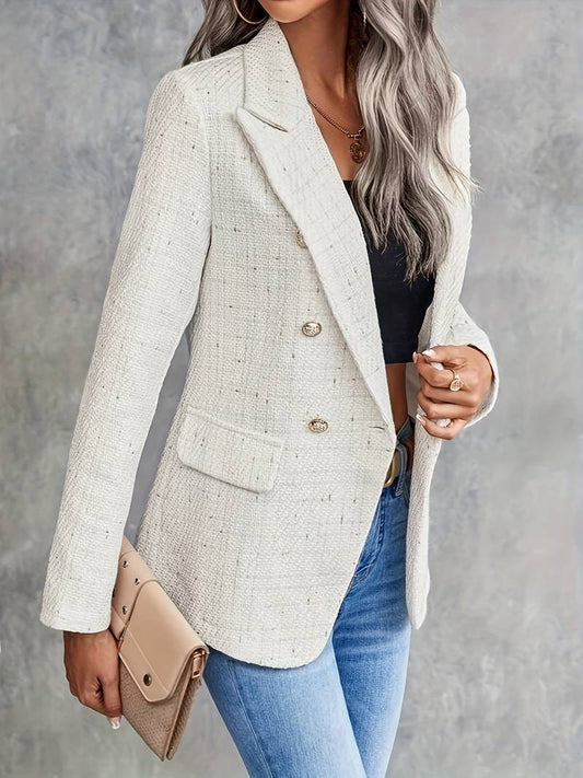 Blazer Femme Chic Manches Longues pour Bureau ou Sortie Soirée - PanierRoyale