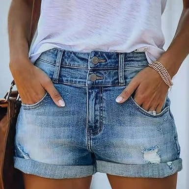 Shorts Jeans Haut de Gamme pour Femme Été