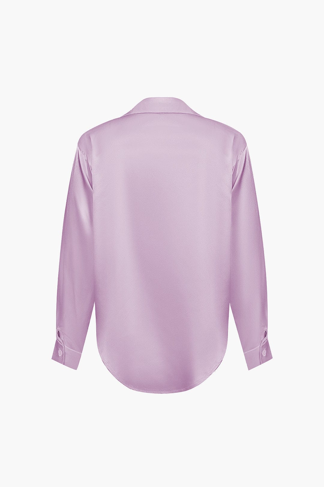 Blouse Élégante en Soie Satinée Longue Manche