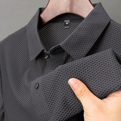 Chemise Polo Homme en Soie Luxe