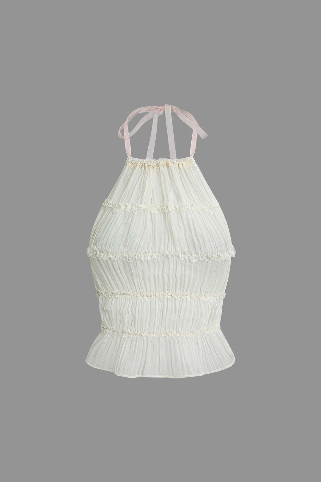 Robe de soirée deux pièces plissée élégante