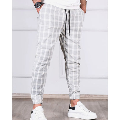 Pantalon à Carreaux Élégant pour Homme