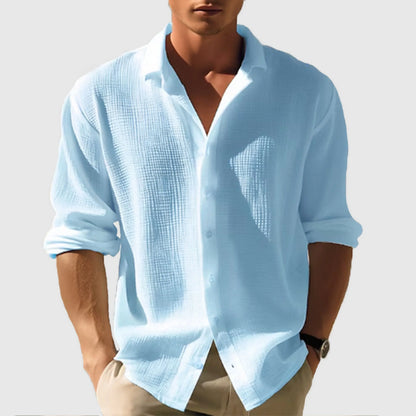 Chemise Homme Manches Longues Élégante et Discrète