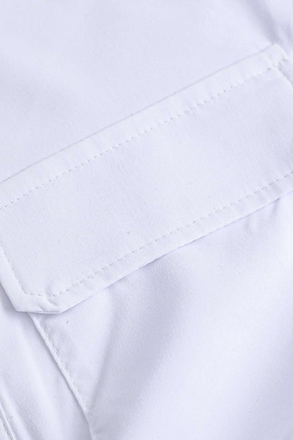 Chemise Femme Manches Courtes Col Chemisé Moderne