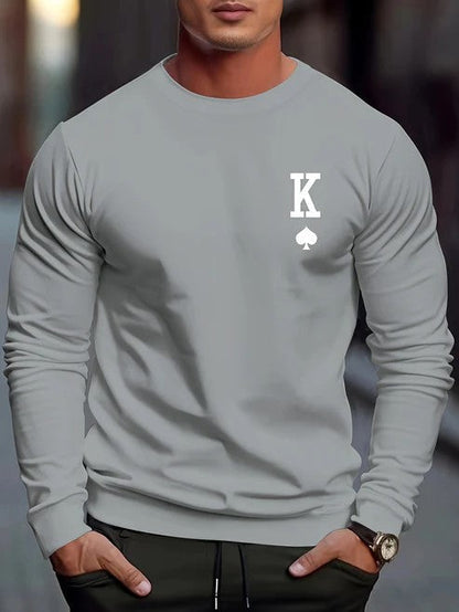 Sweat Homme Carreaux Classique Manches Longues