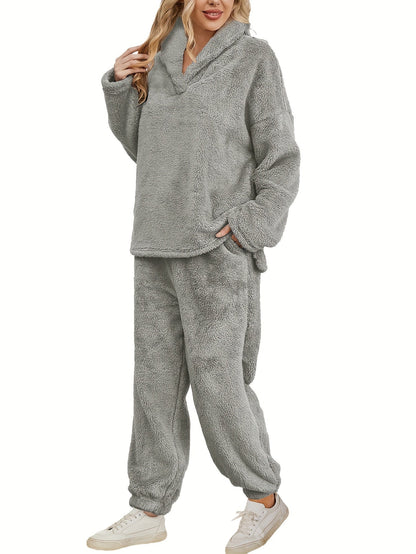 Tenue Hiver Femme Décontractée Sweat Capuche et Jogging - PanierRoyale