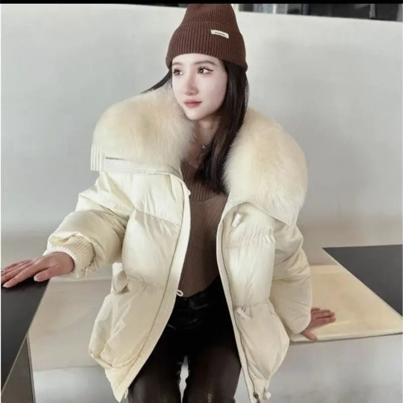 Parka Femme Hiver Imitation Fourrure Douce et Chaude
