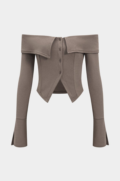Ensemble Éléggant Off-Shoulder avec Mini-Robe