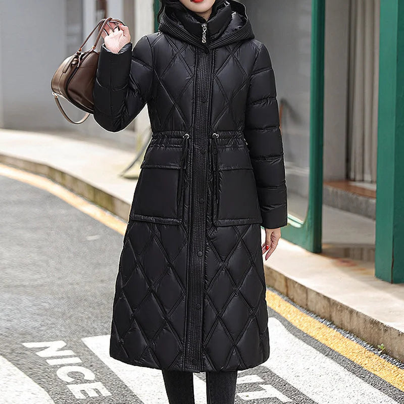 Veste Femme Hiver Doublée et Chaude à Capuchon - PanierRoyale