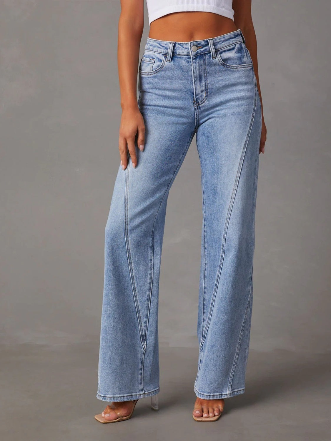 Jean Femme Taille Haute Classique et Élégant - PanierRoyale