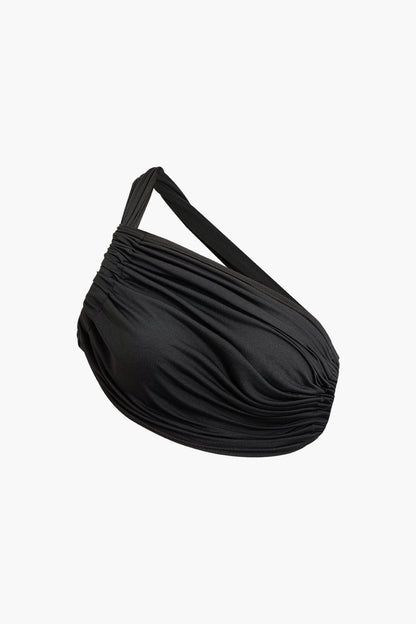 Robe de Soirée Élegant Manche Asymétrique Longue