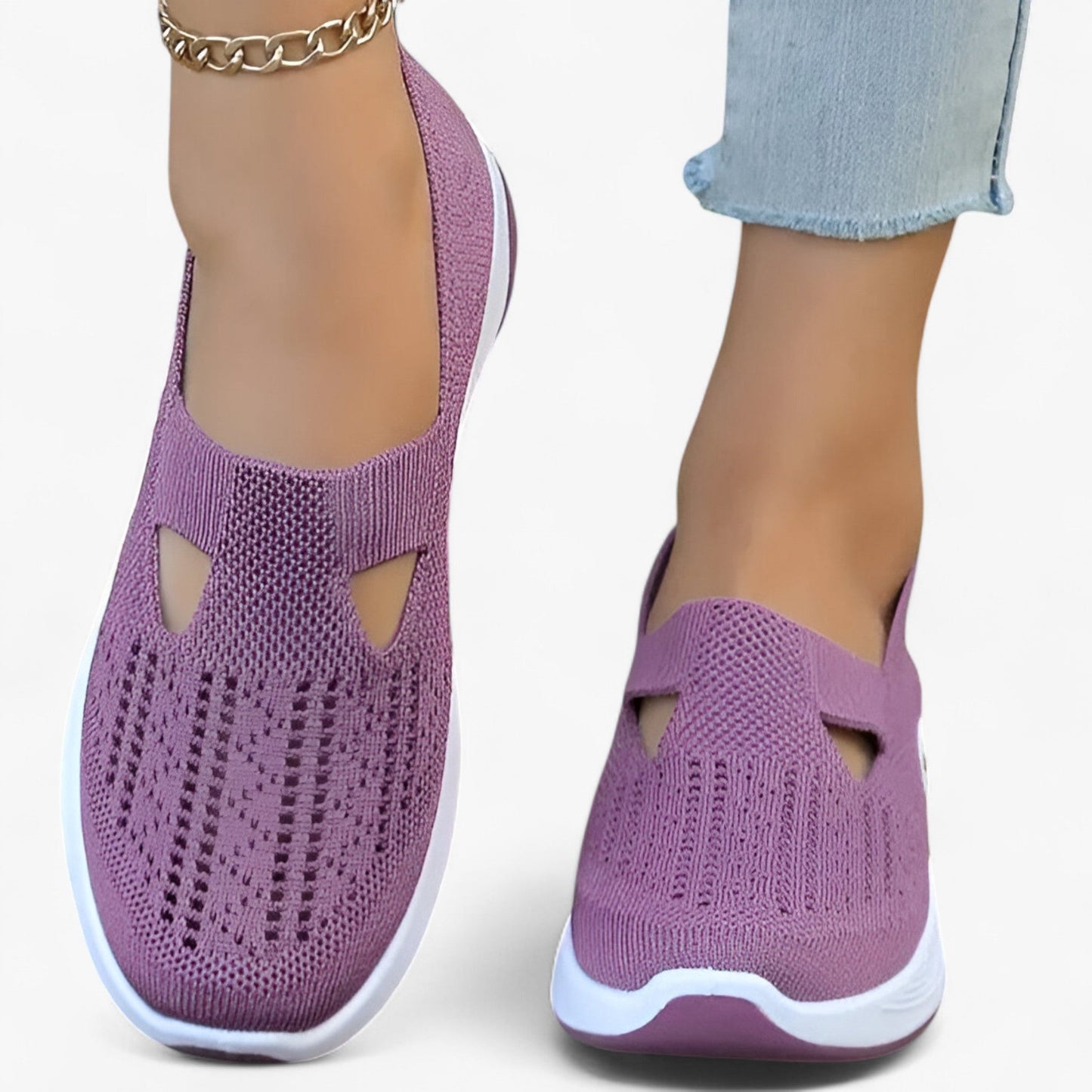 Chaussures femme légères et élégantes à talon plat