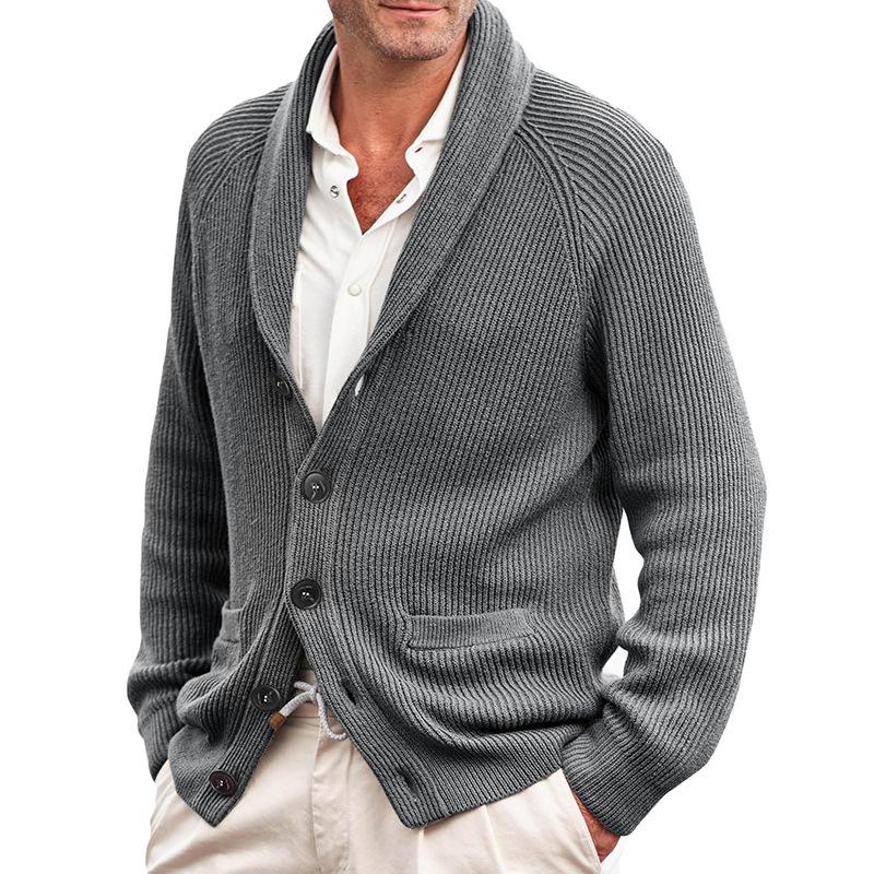 Cardigan Homme Hiver Douillet avec Poche