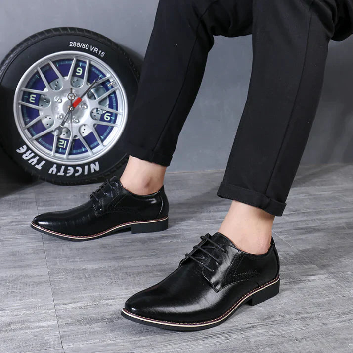 Chaussures Mariage Homme Noir Élégant - PanierRoyale
