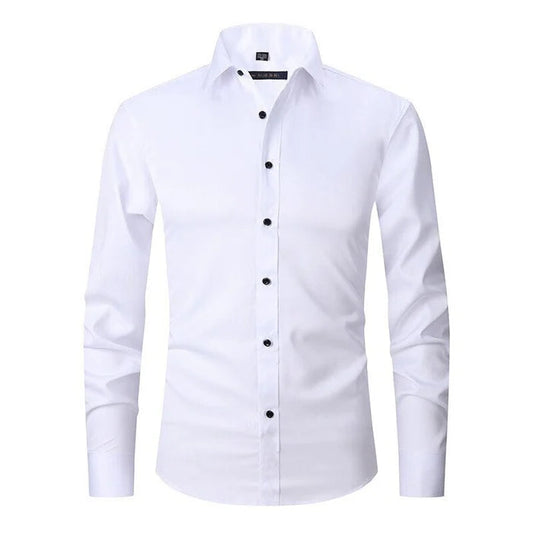 Chemise Homme Classique à Manches Longues Élégante - PanierRoyale