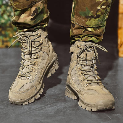 Bottines de randonnée homme cuir robuste brun - PanierRoyale