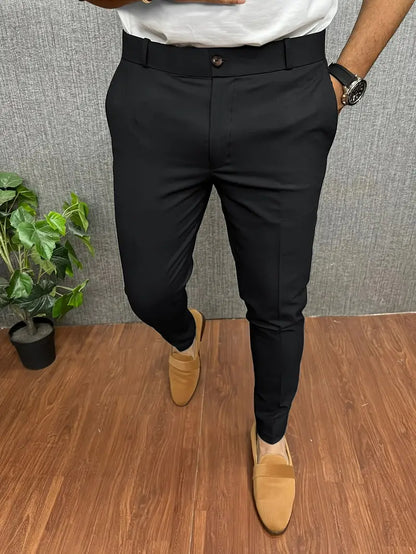 Pantalon Homme Élégant Noir Moderne - BerlinGlamour