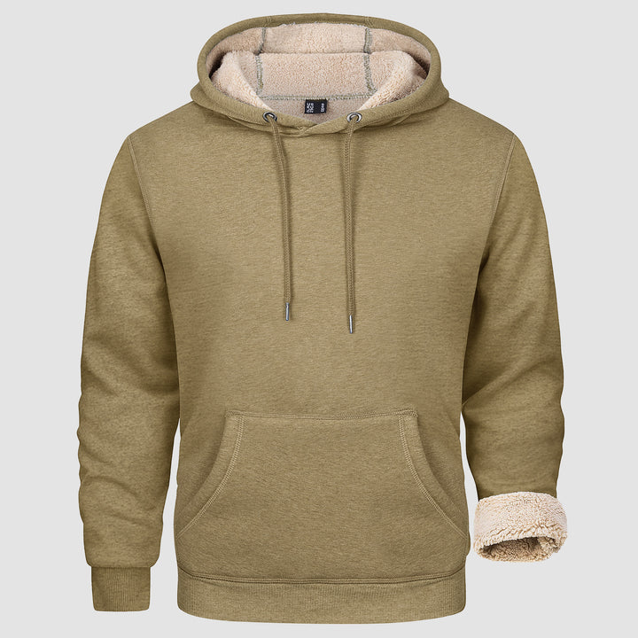 Sweat à Capuche Homme Hiver Doublé et Confortable