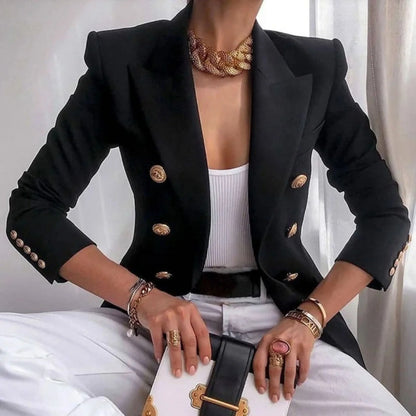 Veste Femme Élégante à Boutons Luxe