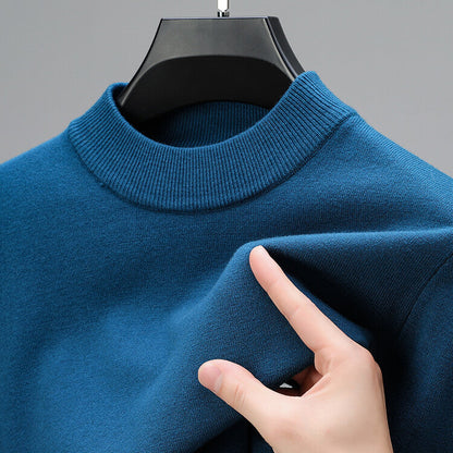 Pull Homme en Laine Brun Classique et Élégant