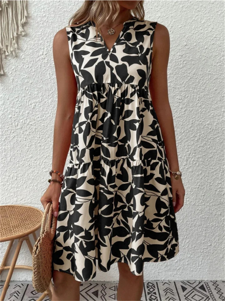 Robe Été en Coton Léger Florale Féminine