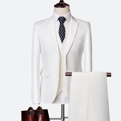 Costume Homme 3 Pièces Slim Fit Élégant pour Mariage ou Soirée