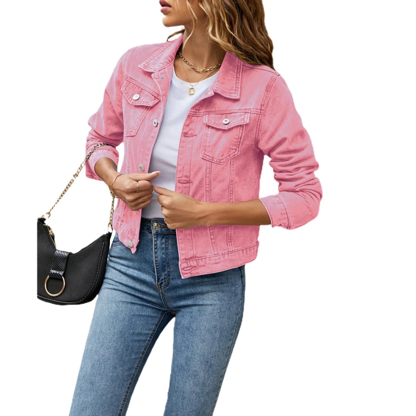 Veste denim femme tendance - Élégante et confortable pour femme