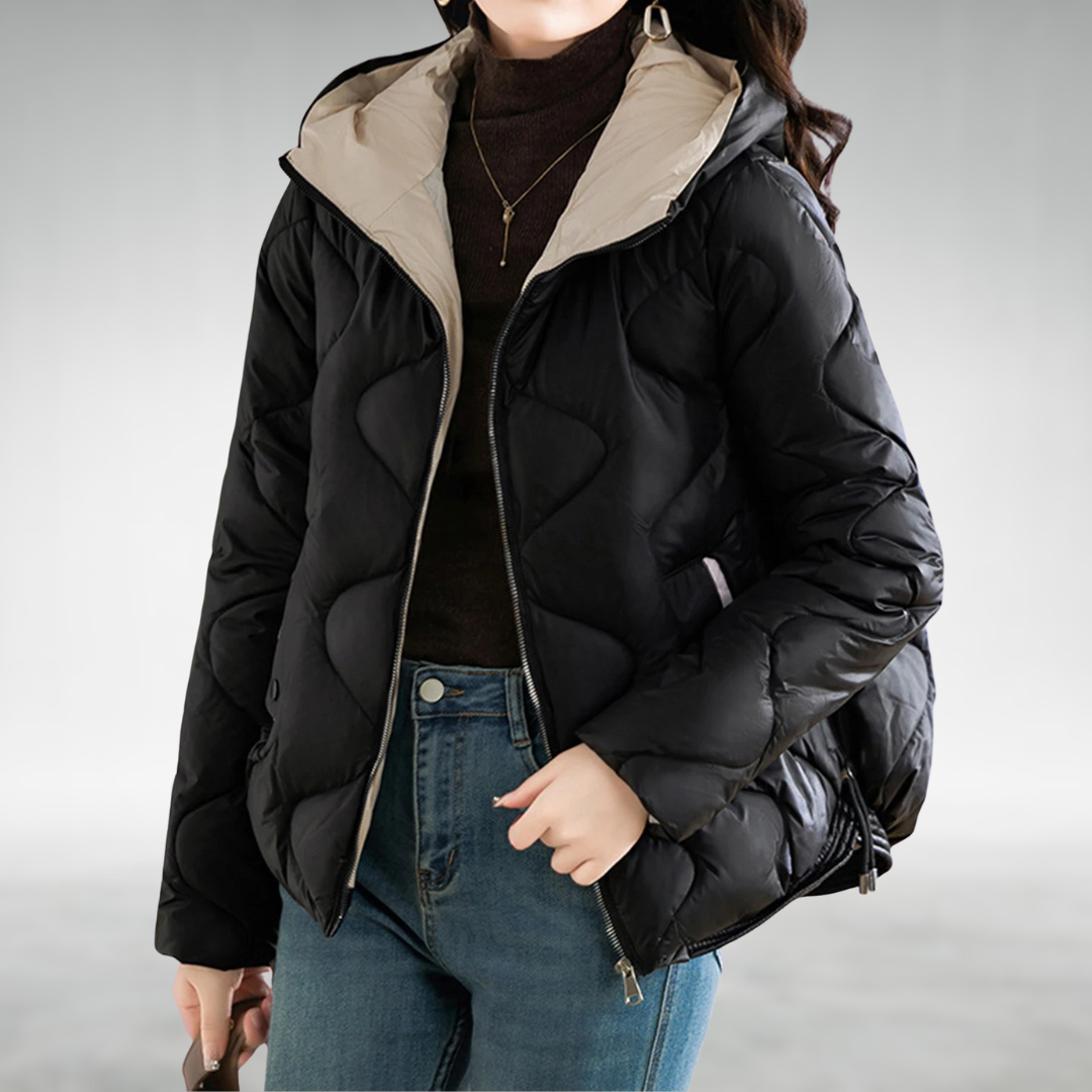 Doudoune Femme Hiver Chaud et Élégante avec Capuche - PanierRoyale