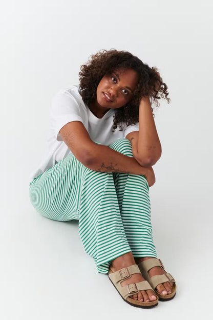 Pantalon Femme Rayé Détente Printemps
