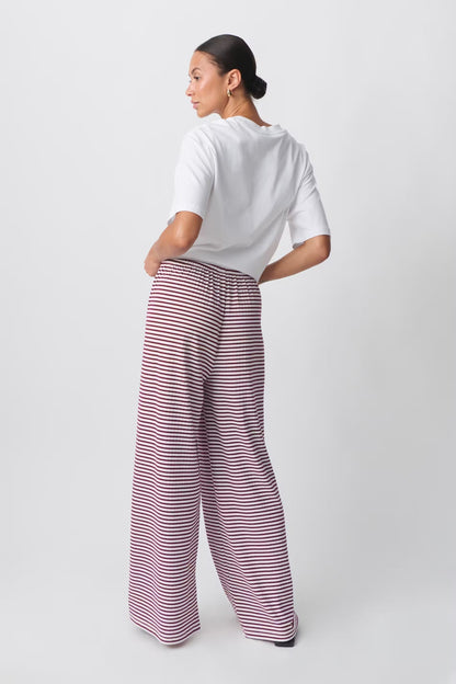 Pantalon Femme Rayé Détente Printemps