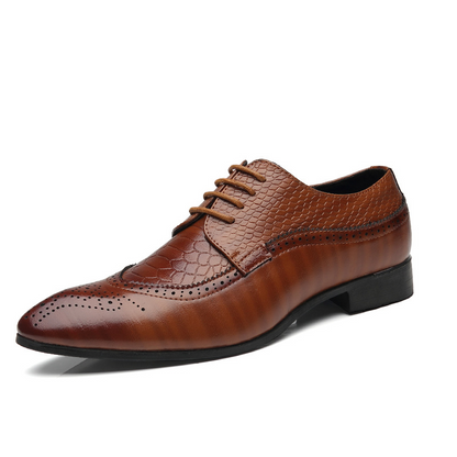 Chaussures de Mariage Homme Élégantes à Lacets Pointure Fine