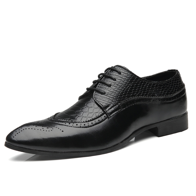 Chaussures de Mariage Homme Élégantes à Lacets Pointure Fine - PanierRoyale