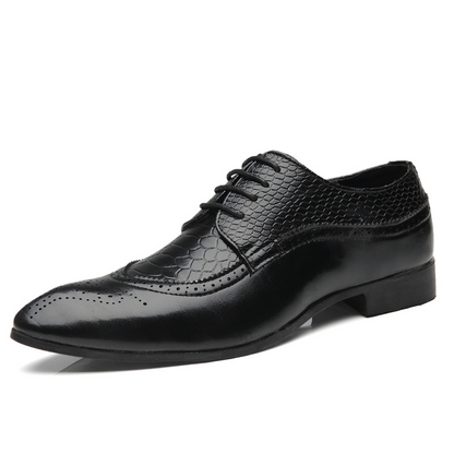 Chaussures de Mariage Homme Élégantes à Lacets Pointure Fine - PanierRoyale