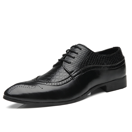 Chaussures de Mariage Homme Élégantes à Lacets Pointure Fine - PanierRoyale