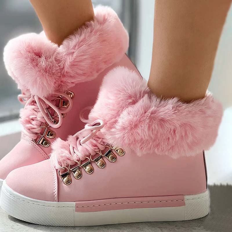 Bottines Hiver Fourrées et Chaude pour Femme