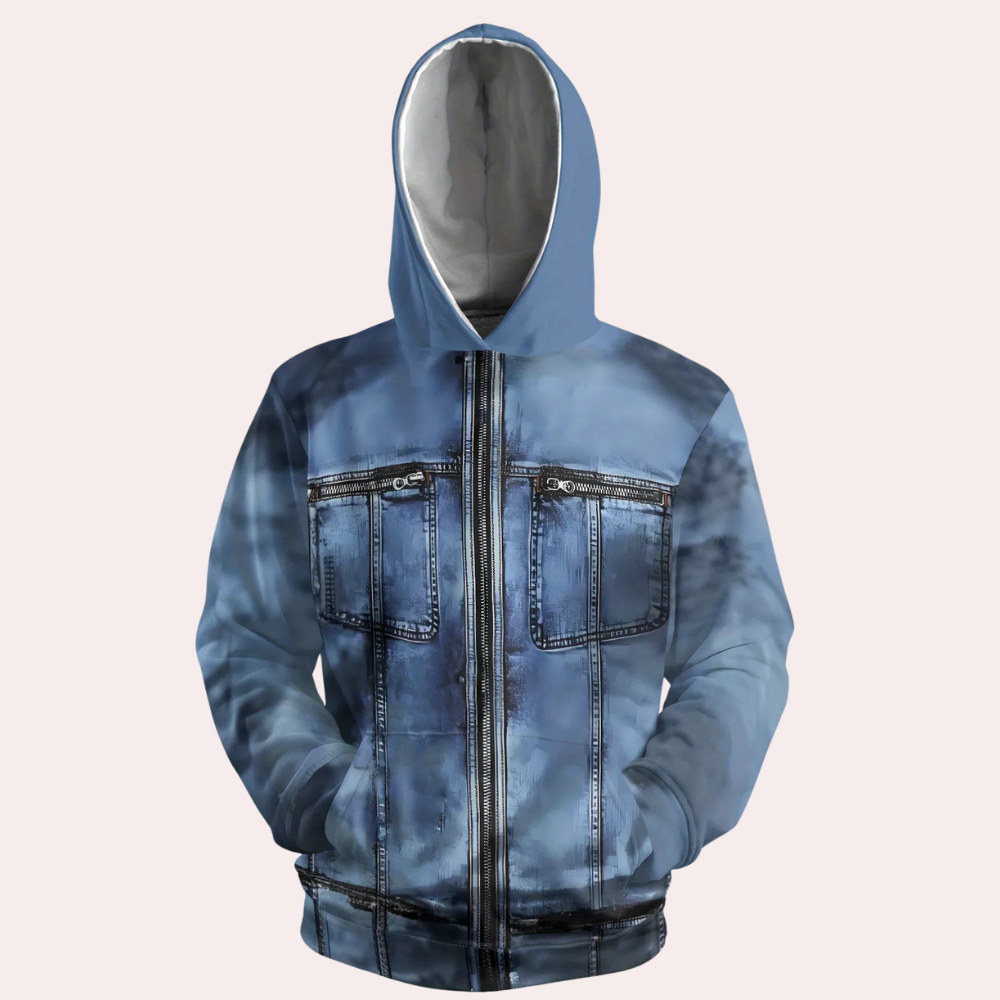 HANSEL - Sweat à capuche imprimé classique pour hommes