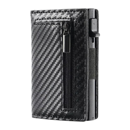 Portefeuille Homme à Fermeture Éclair Cuir