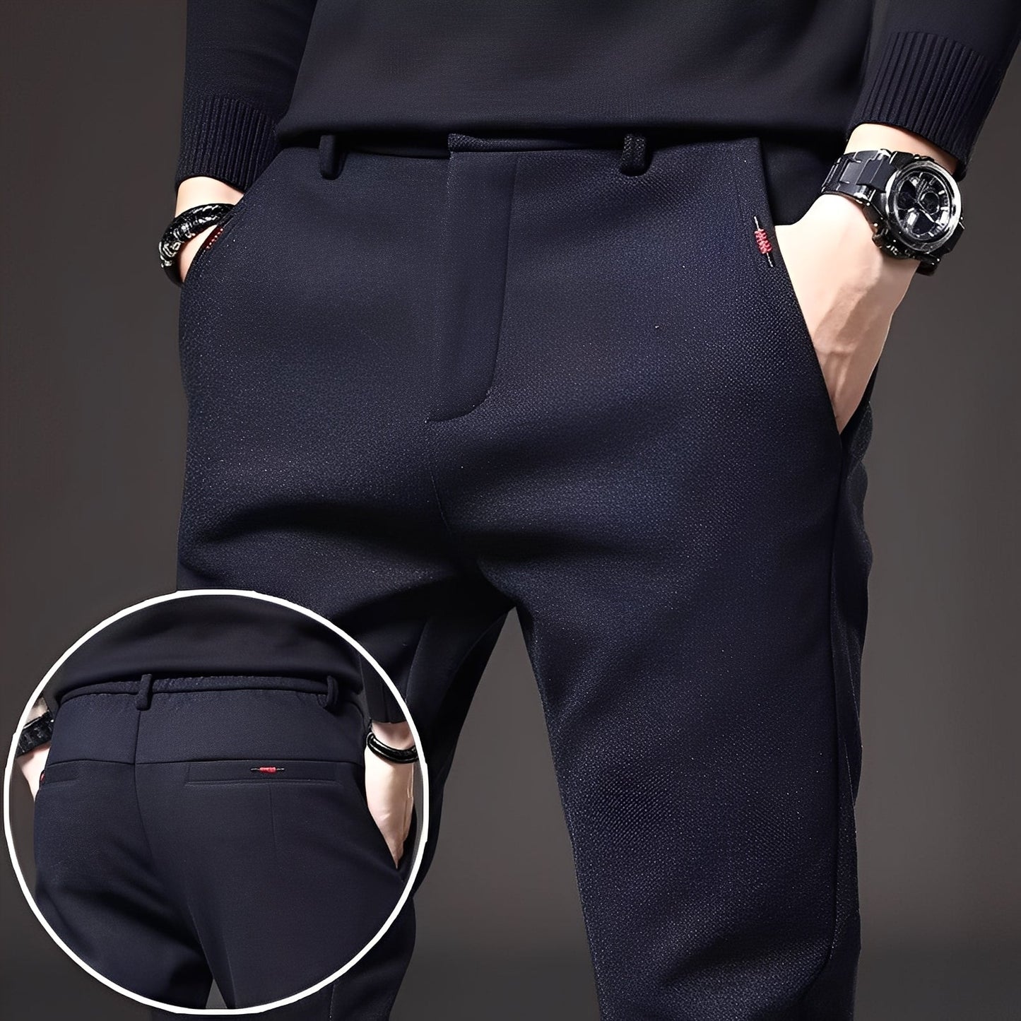 Pantalon Homme Chic et Élégant pour Travail et Soirée