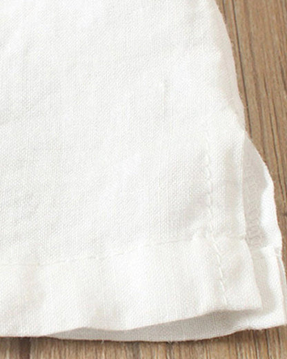 Blouse Femme Décontractée été avec Décor Boutons