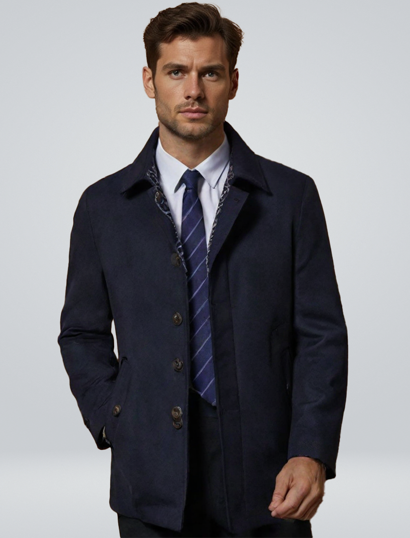Blouson Cuir Noir Élégant Homme - BerlinGlamour