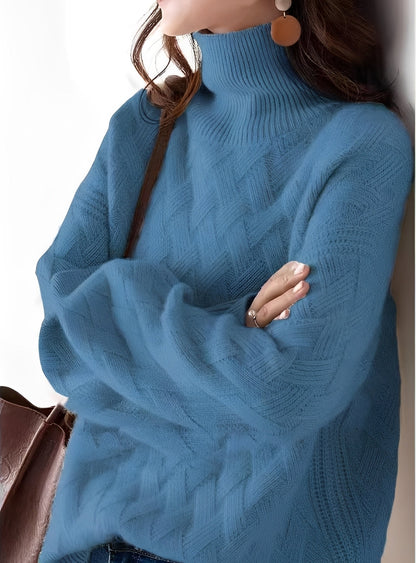 Pull Col Roulé Doux et Élégant pour Femme