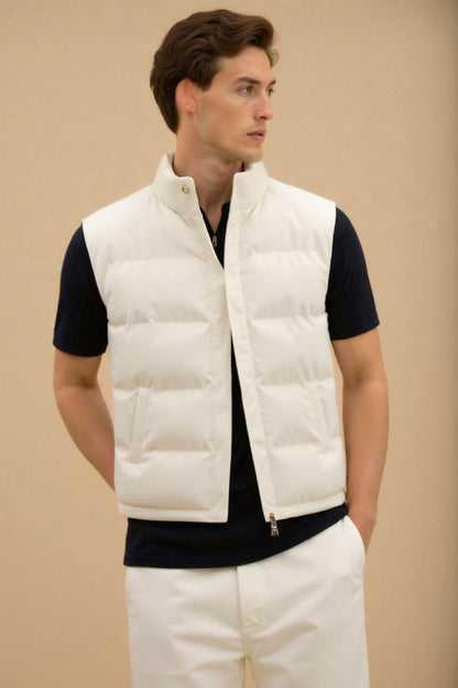 Veste polaire homme légère beige clair
