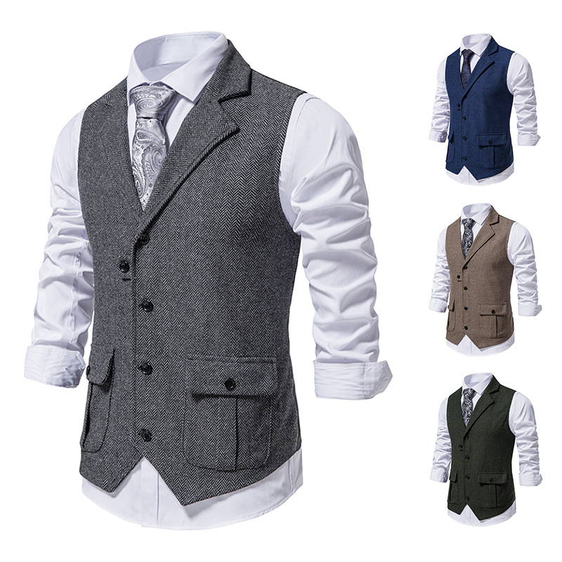 Veste Homme Cuir avec Poches Latérales