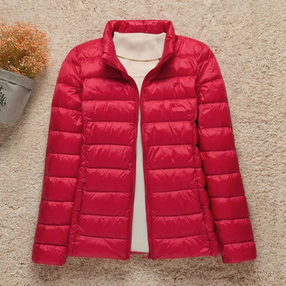 Veste Matelassée Femme Légère Capuche Fonctionnelle Coupe Ajustée